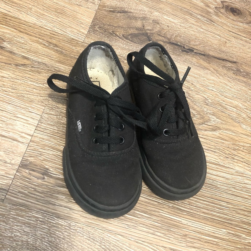 Vans black size 8 Toddler